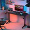 Costway 55'' Gaming Desk T-shaped Computer Desk w/ Full Mouse Pad & LED Lights